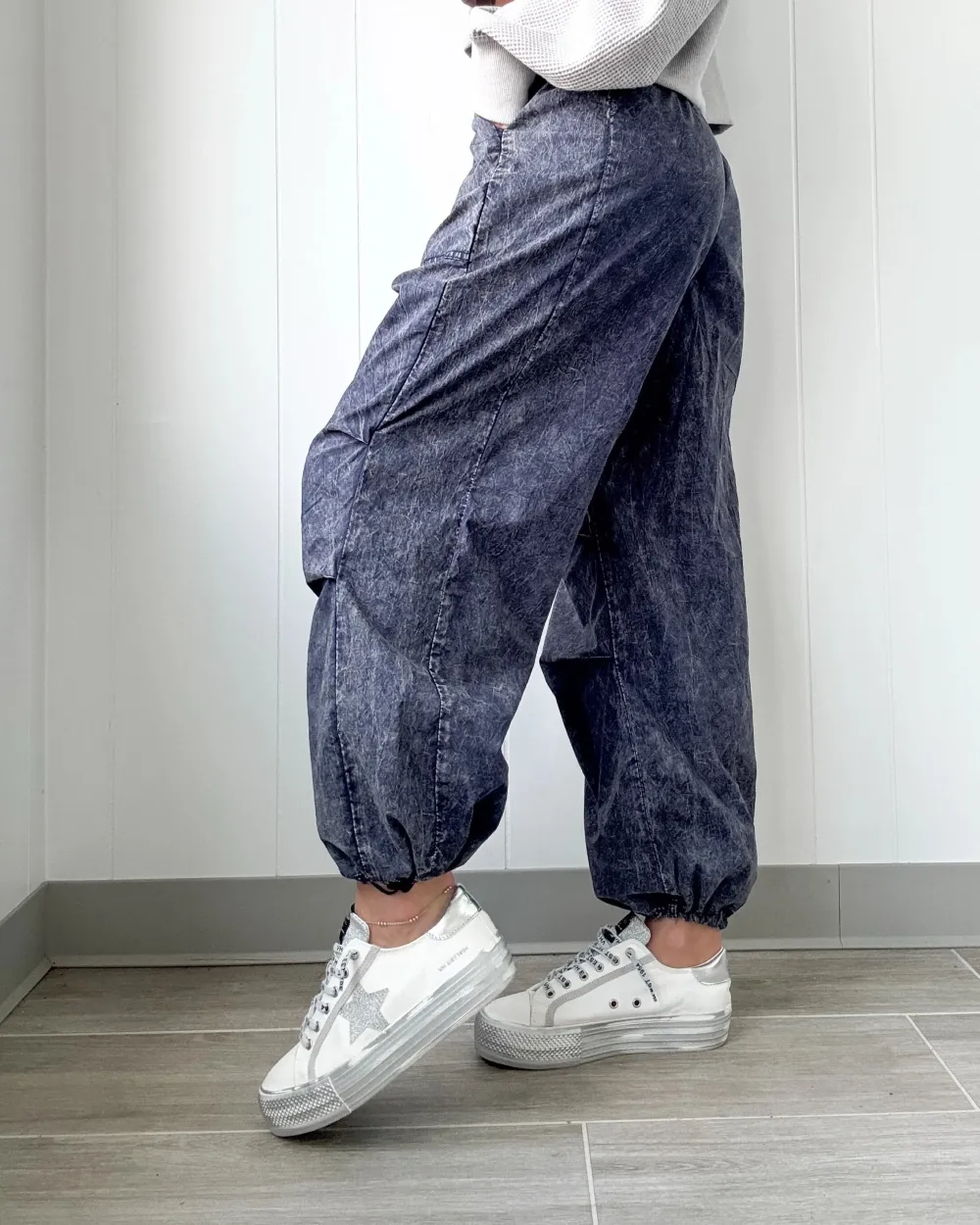 Letting Go Jogger Pants -Denim