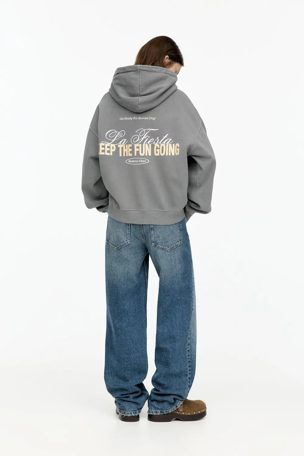 Sudadera capucha boxy