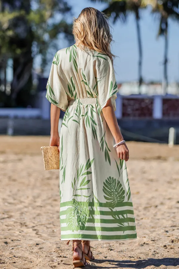 Shore Thing Tropical Maxi Dress