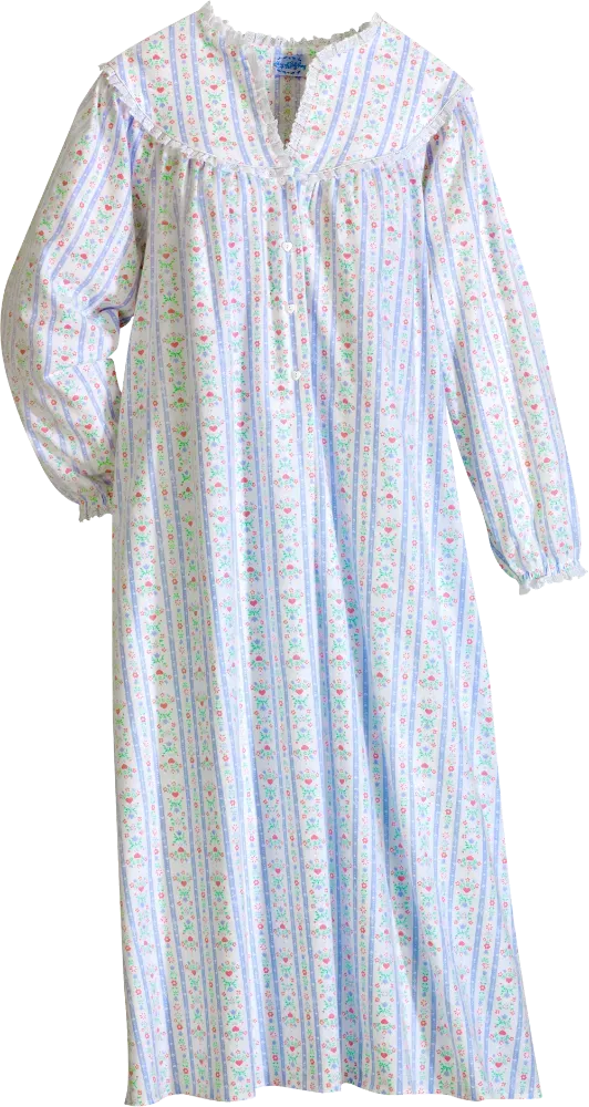 Lanz Tyrolean 50 Inch Flannel Nightgown