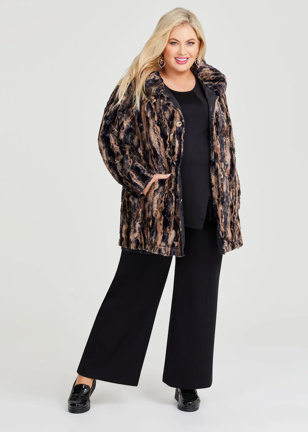 Ponte & Rib Sliced Top