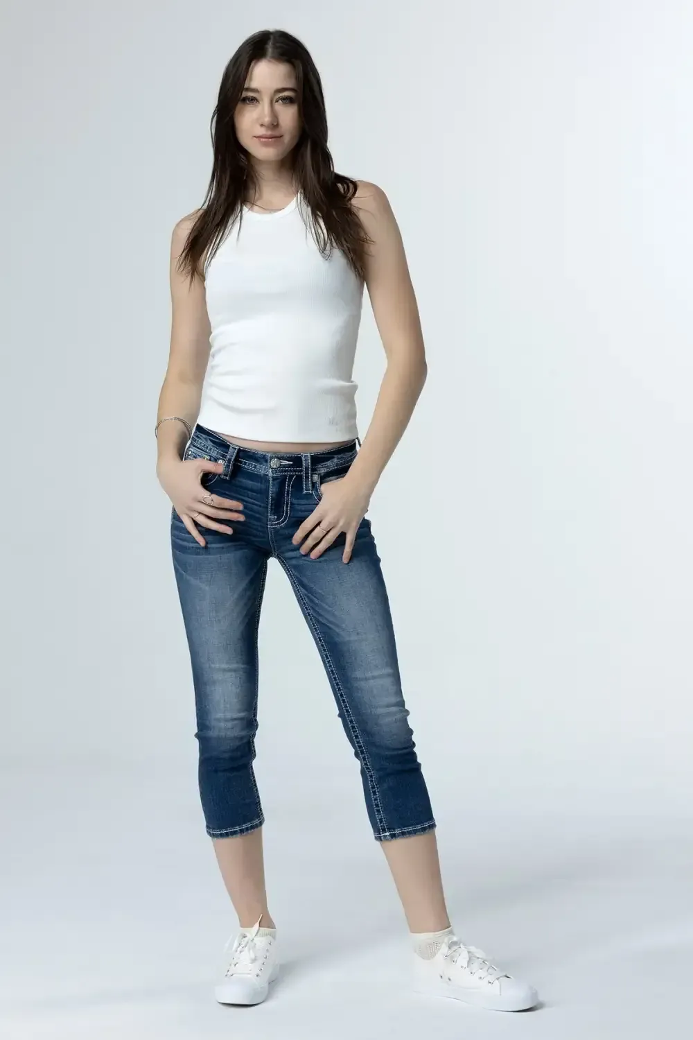 Paisley Peekaboo Capri