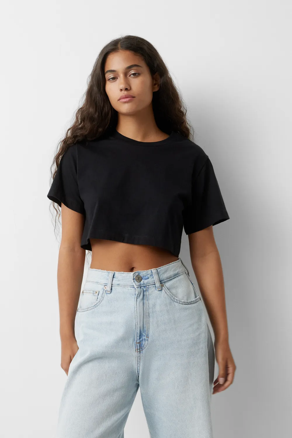 Camiseta cropped básica