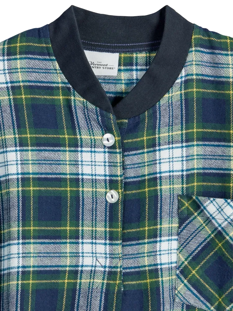 Women's Portuguese Cotton Flannel Ski Pajama Set