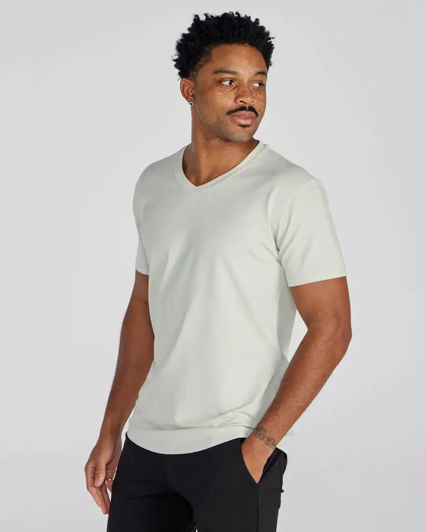 Drop-Cut V-Neck: Lux