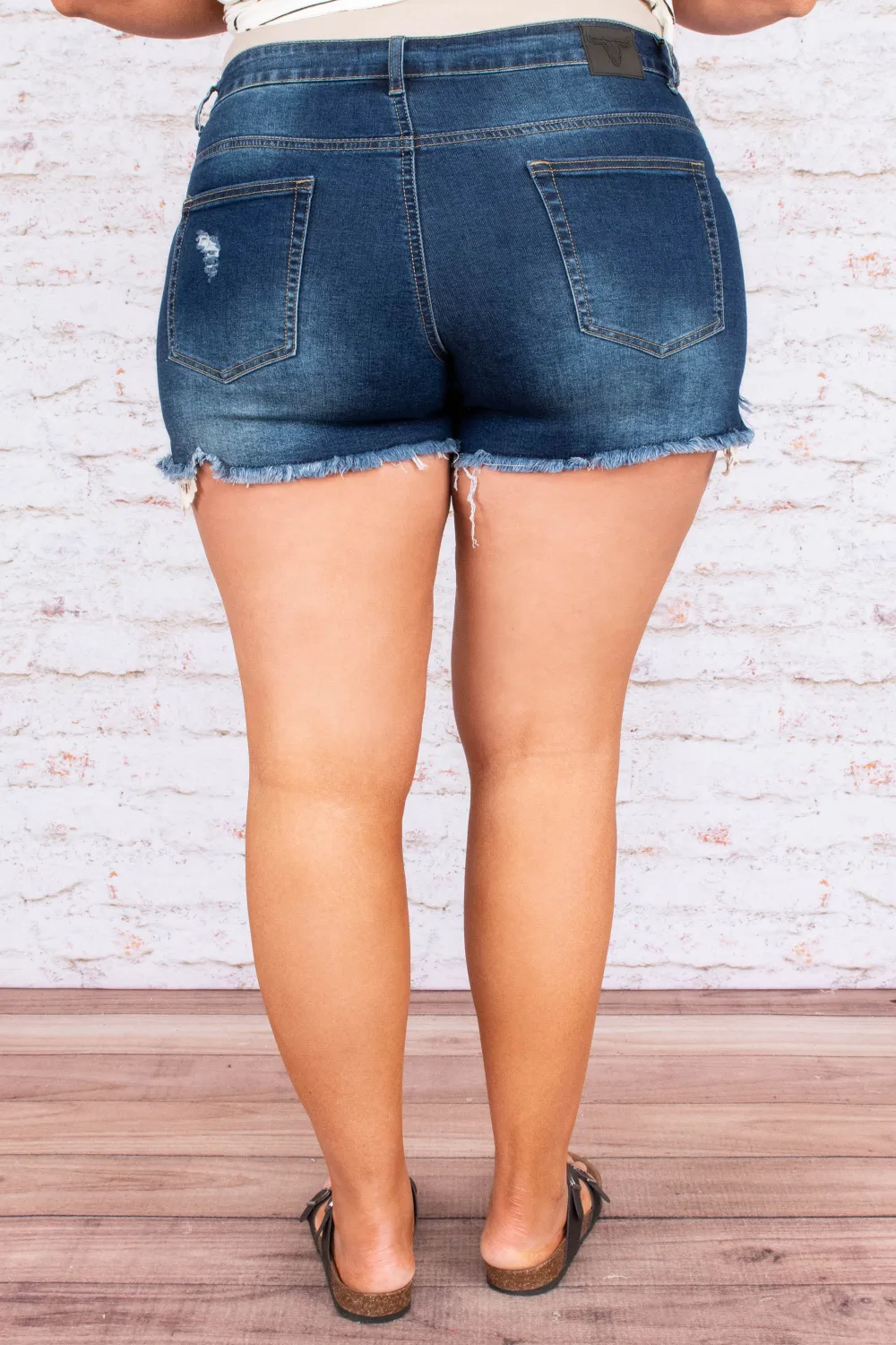 Summer Crushin' Shorts, Dark Wash