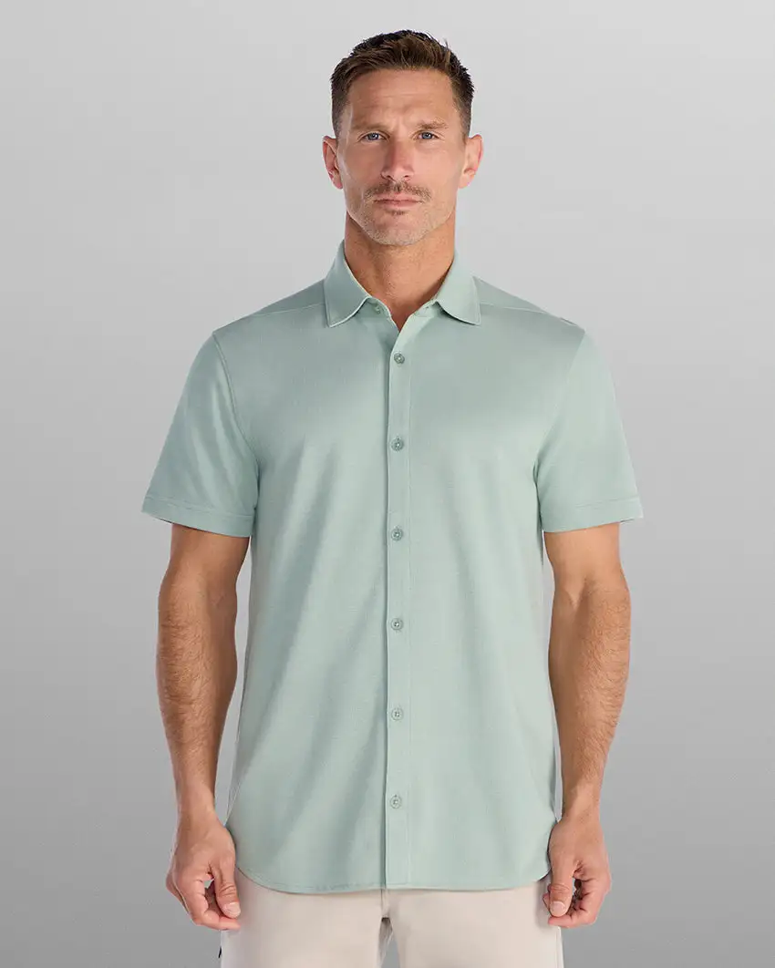 Bayside Oxford Short Sleeve Button Down