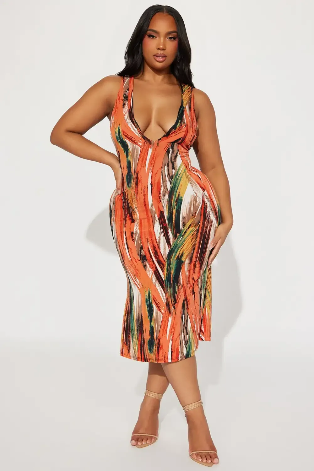 Jess Midi Dress - Multi Color