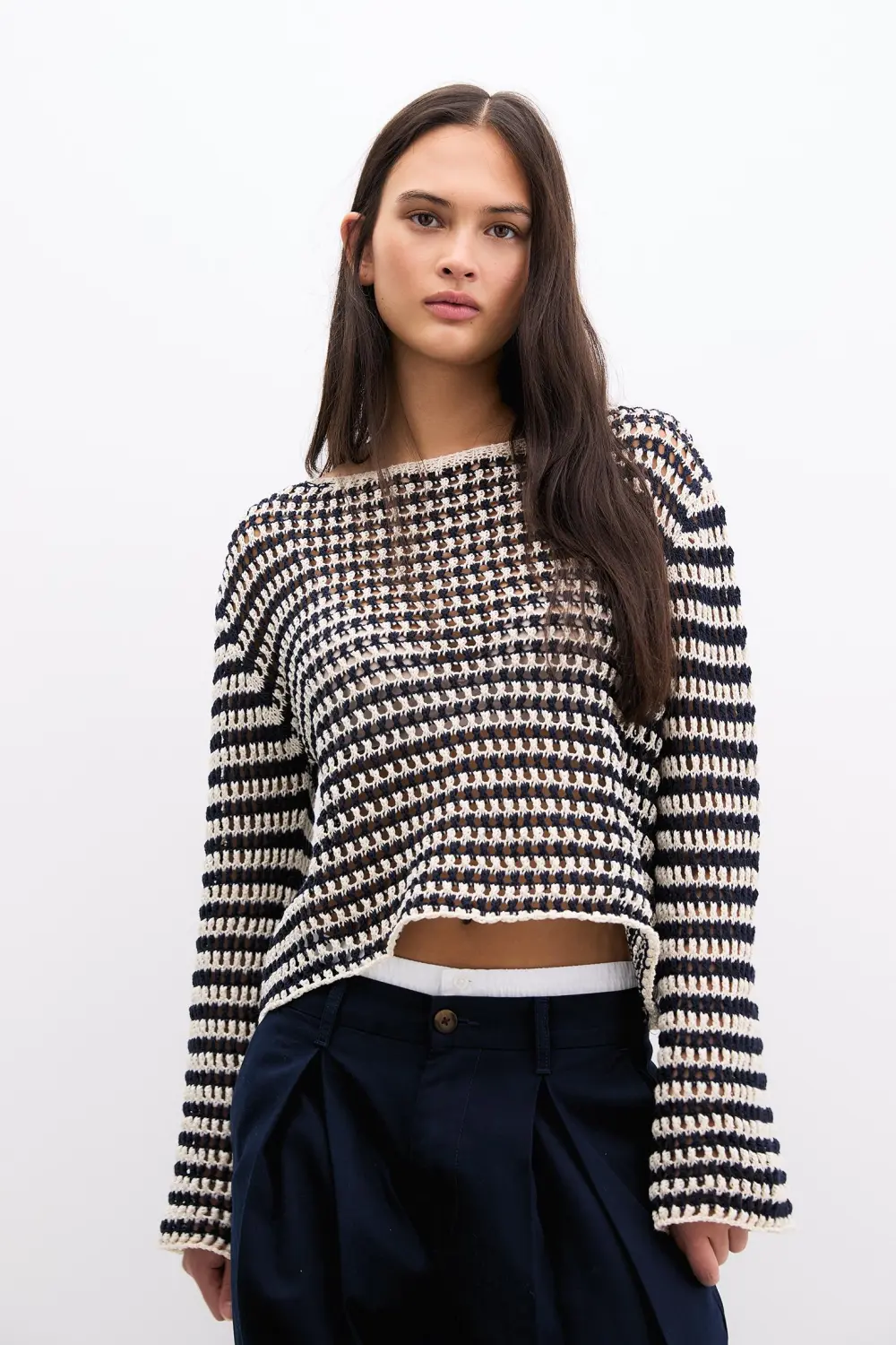 Jersey rayas crochet