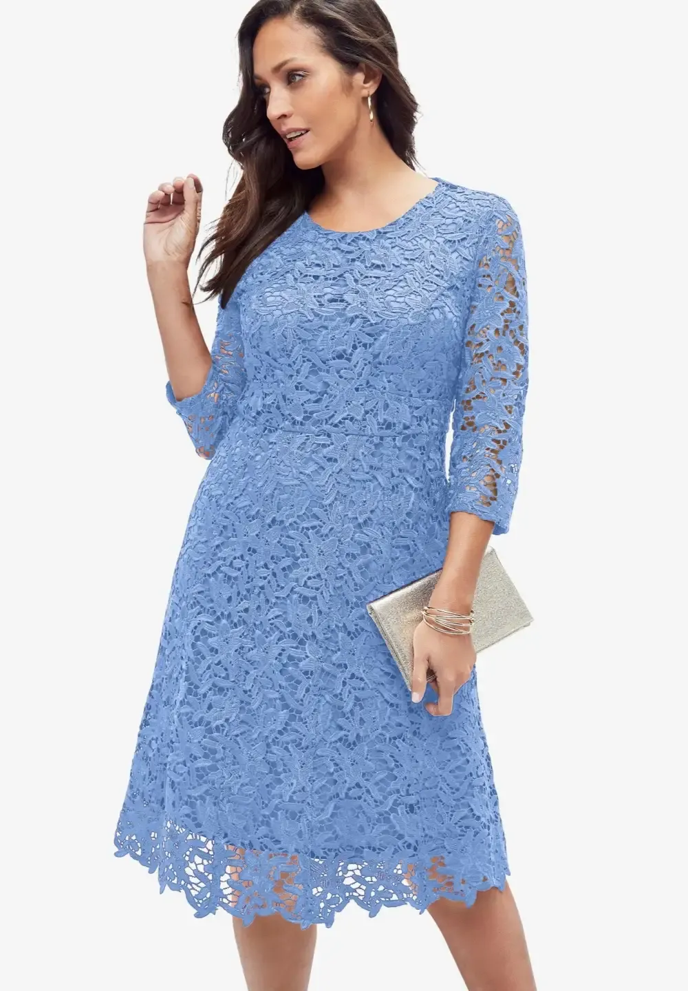 Lace Fit & Flare Dress