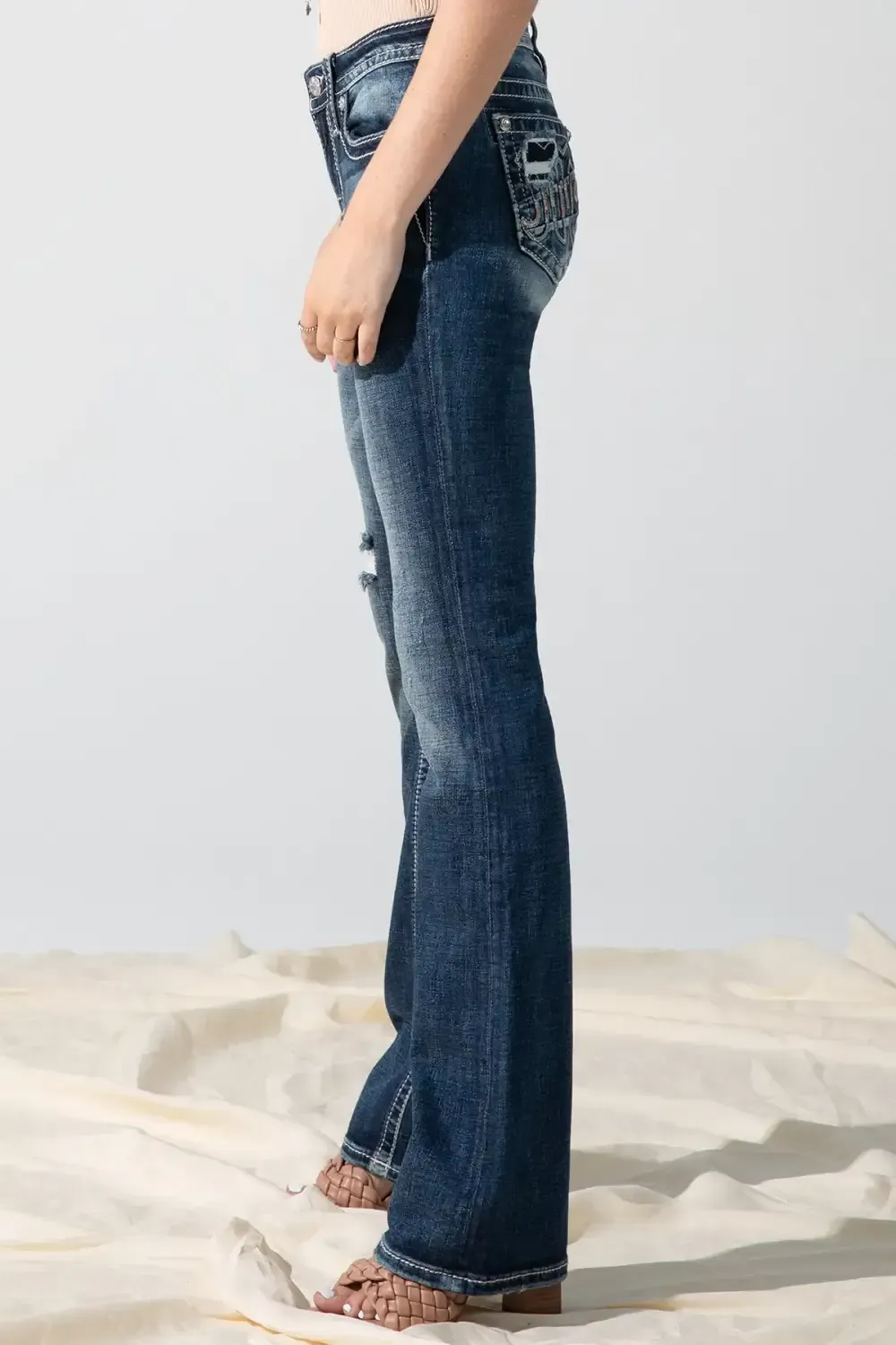 M Logo Bootcut Jeans