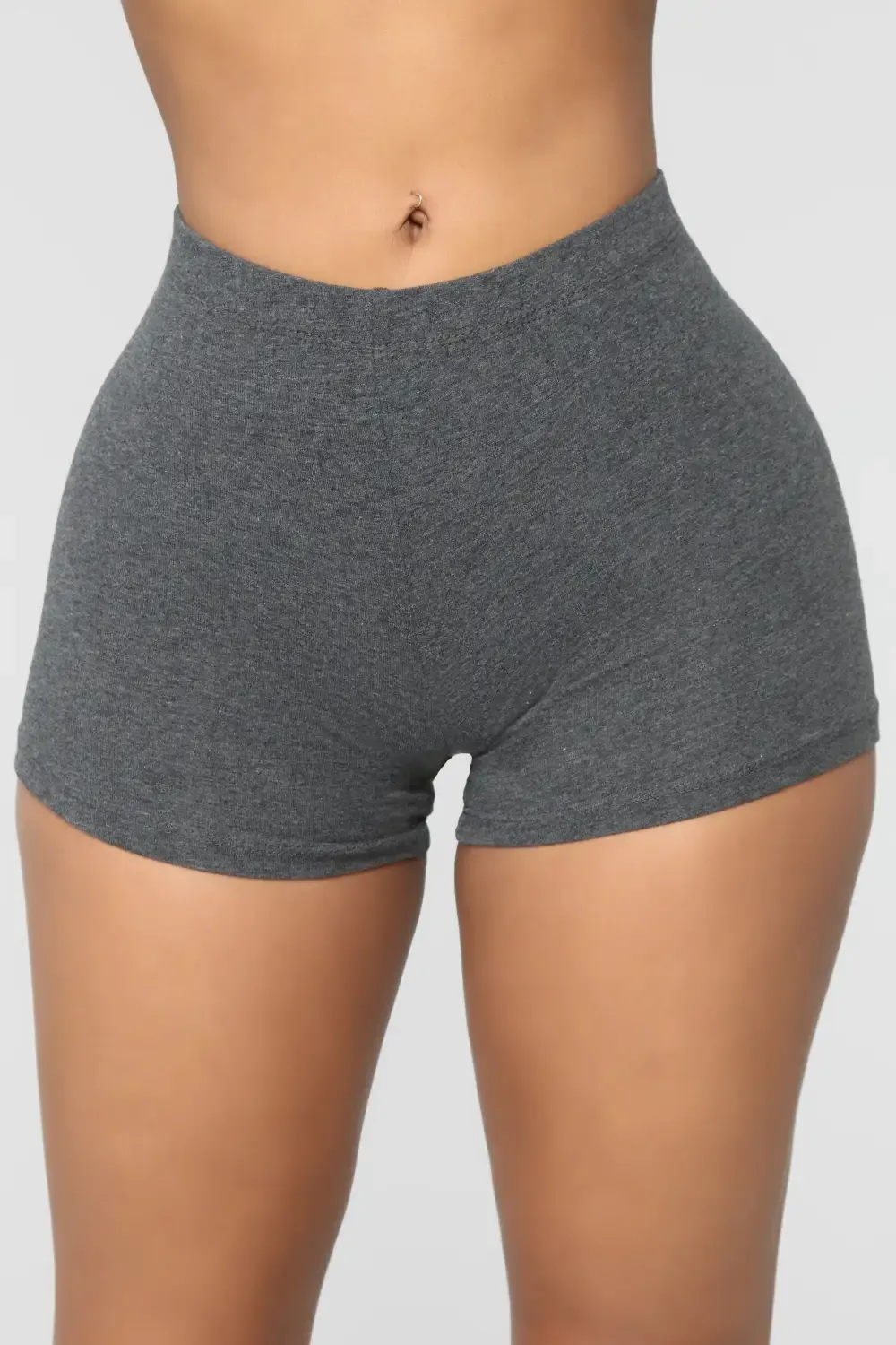 Plain Jane Mini Shorts - Charcoal