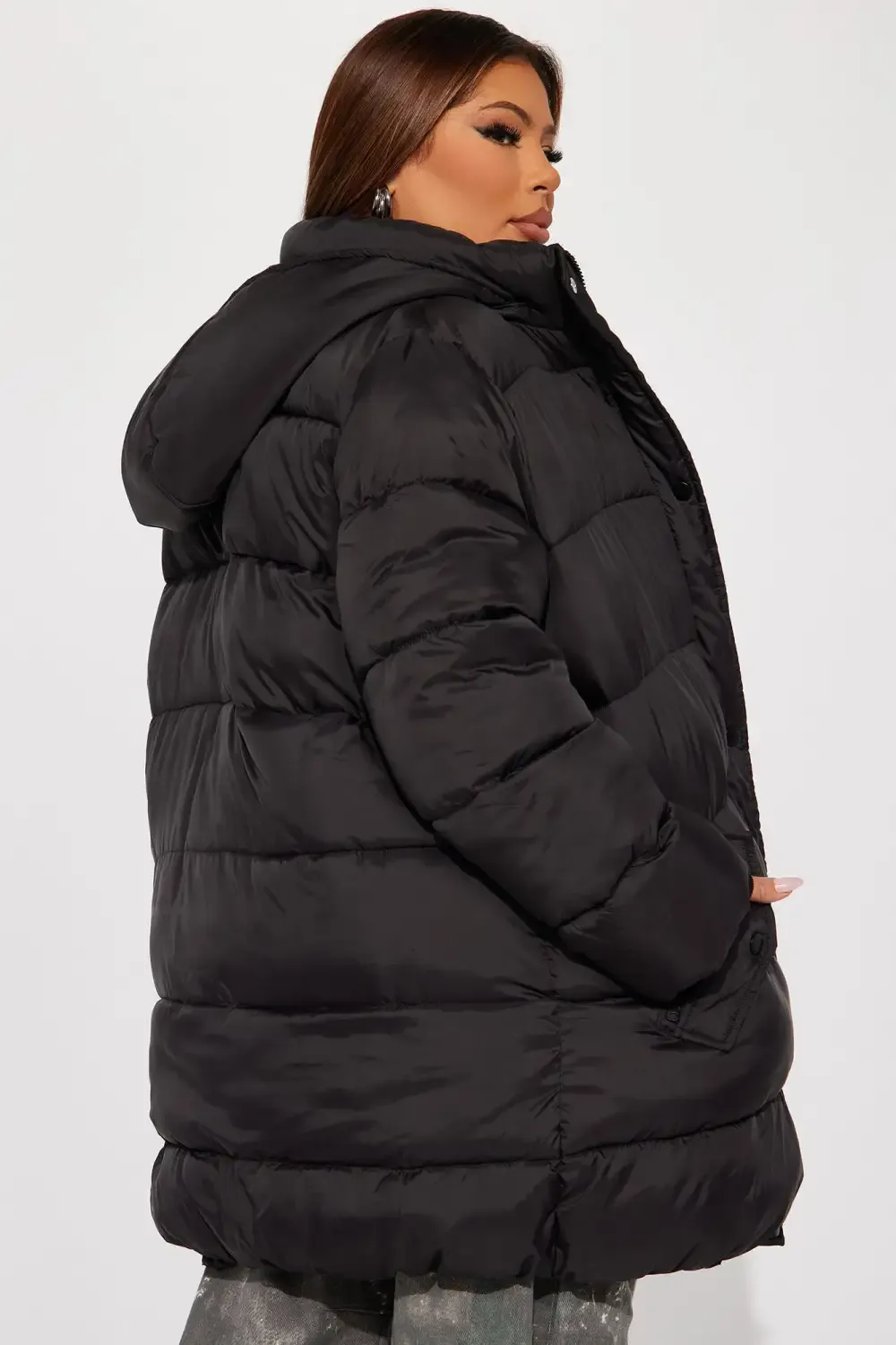Snow Storm Puffer Jacket - Black
