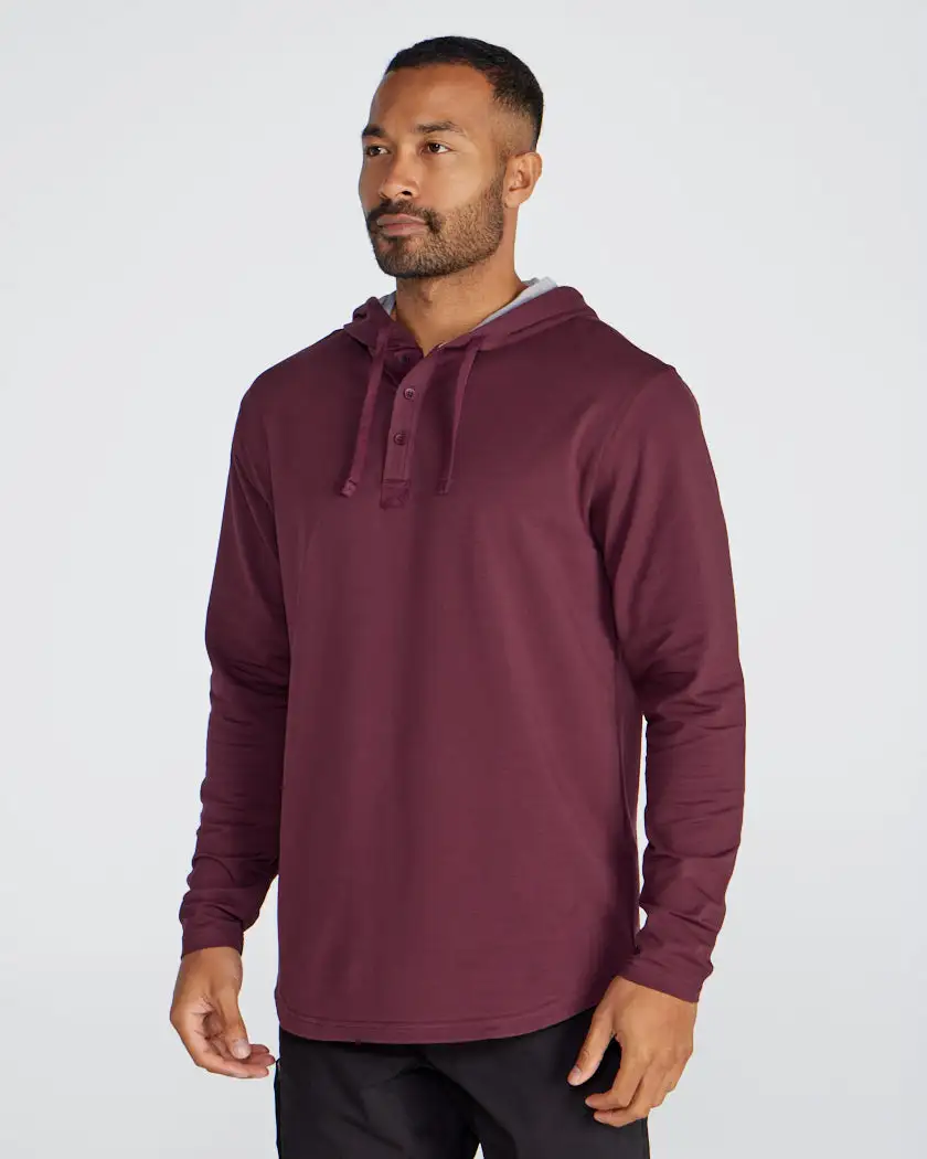 Drop-Cut: Lux Hooded Henley