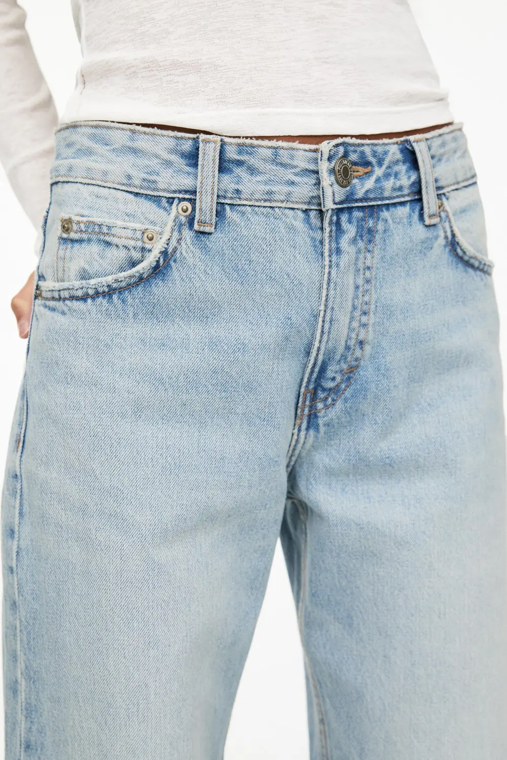 Jeans rectos tiro medio