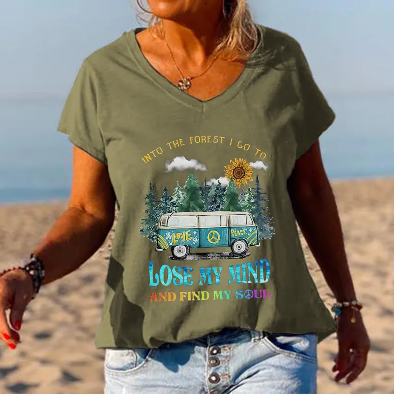 Lose My Mind And Find My Soul Women Old Hippie T-shirt