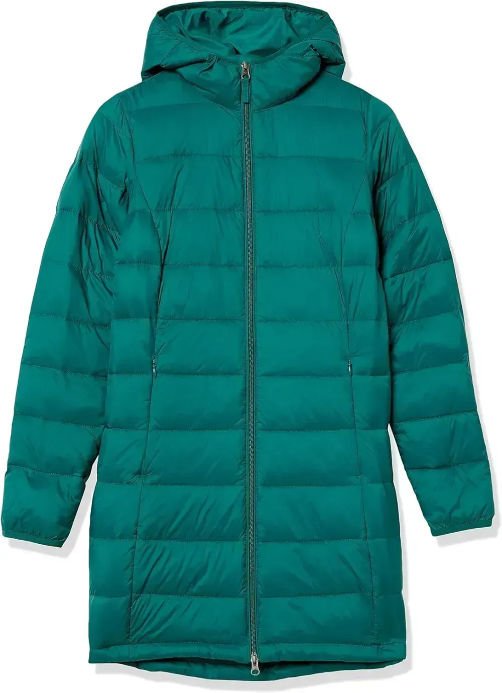 Women's Lightweight Water-Resistant Hooded Puffer Coat (Available in Plus Size)