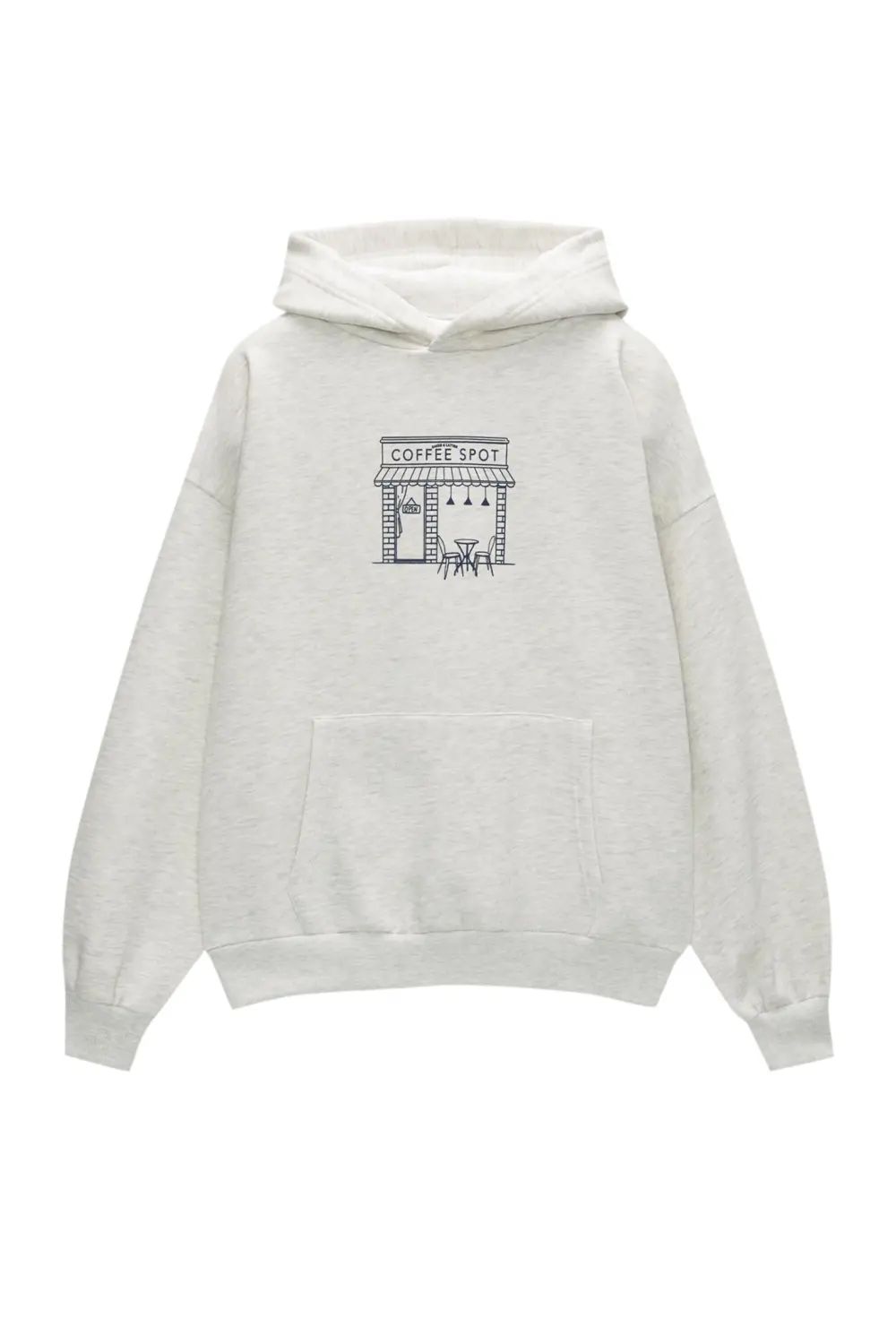 Sudadera capucha cafetería