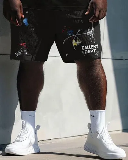 Men'S Plus Size Gallery Dept Print T-Shirt Shorts Set