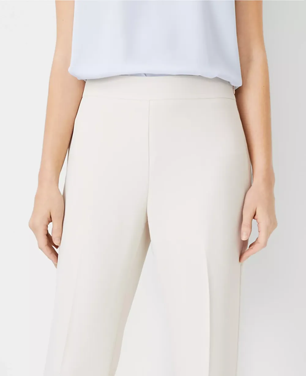 The Side Zip Trouser Pant In Fluid Crepe