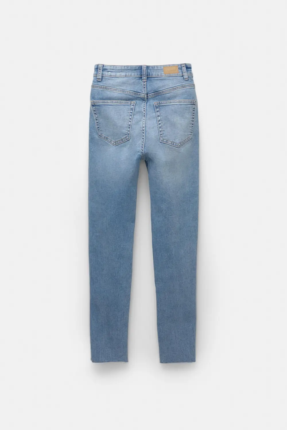 Jeans skinny tiro alto