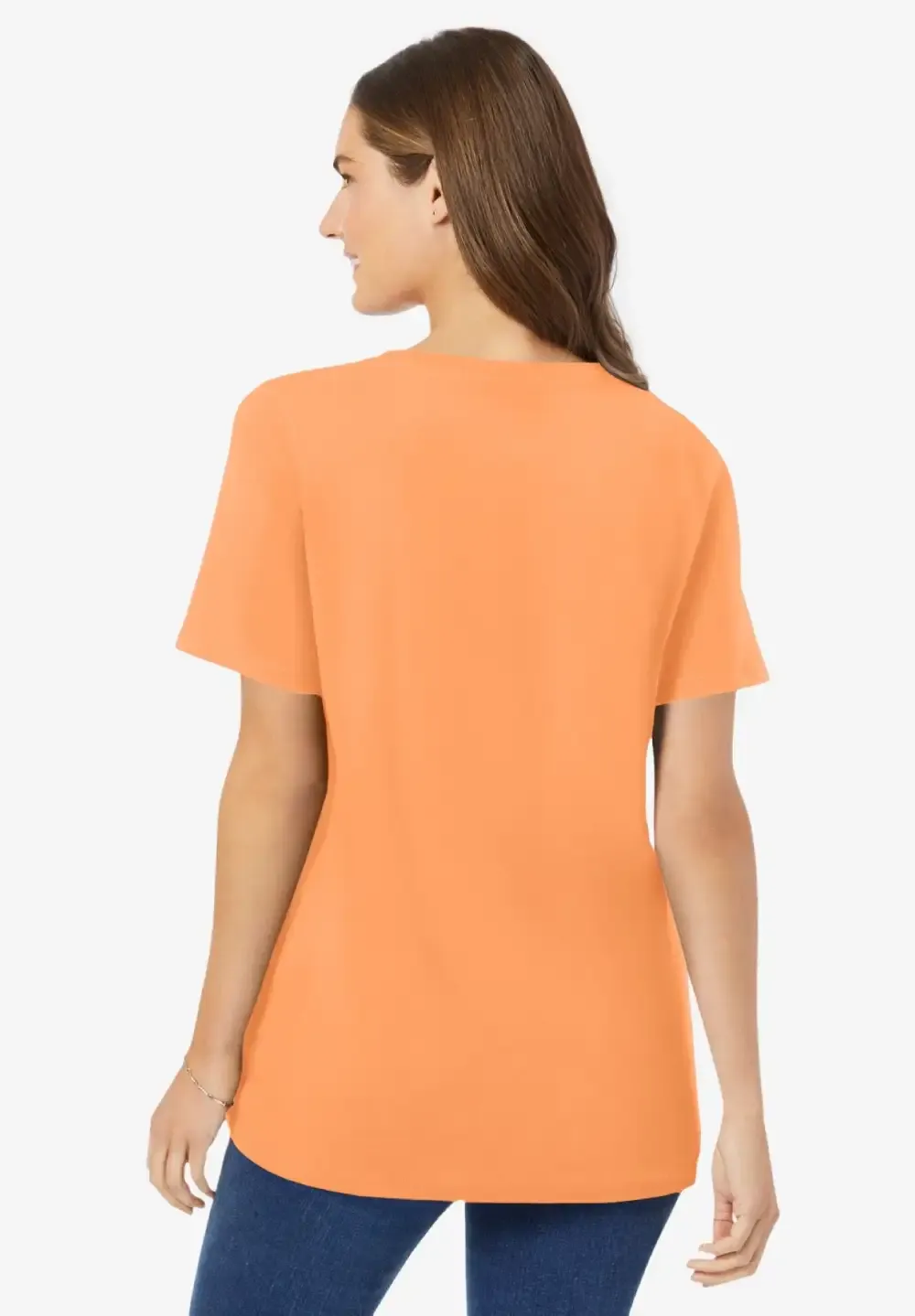 Perfect Short-Sleeve V-Neck Tee