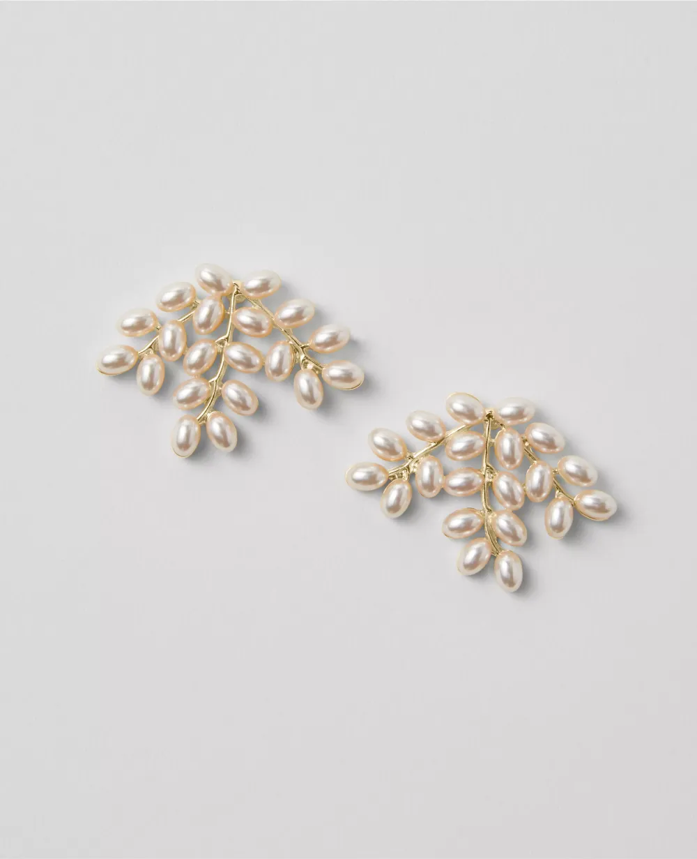 Pearlized Fan Earrings