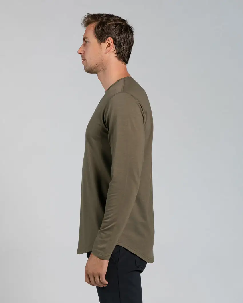 Drop-Cut Long Sleeve: Lux