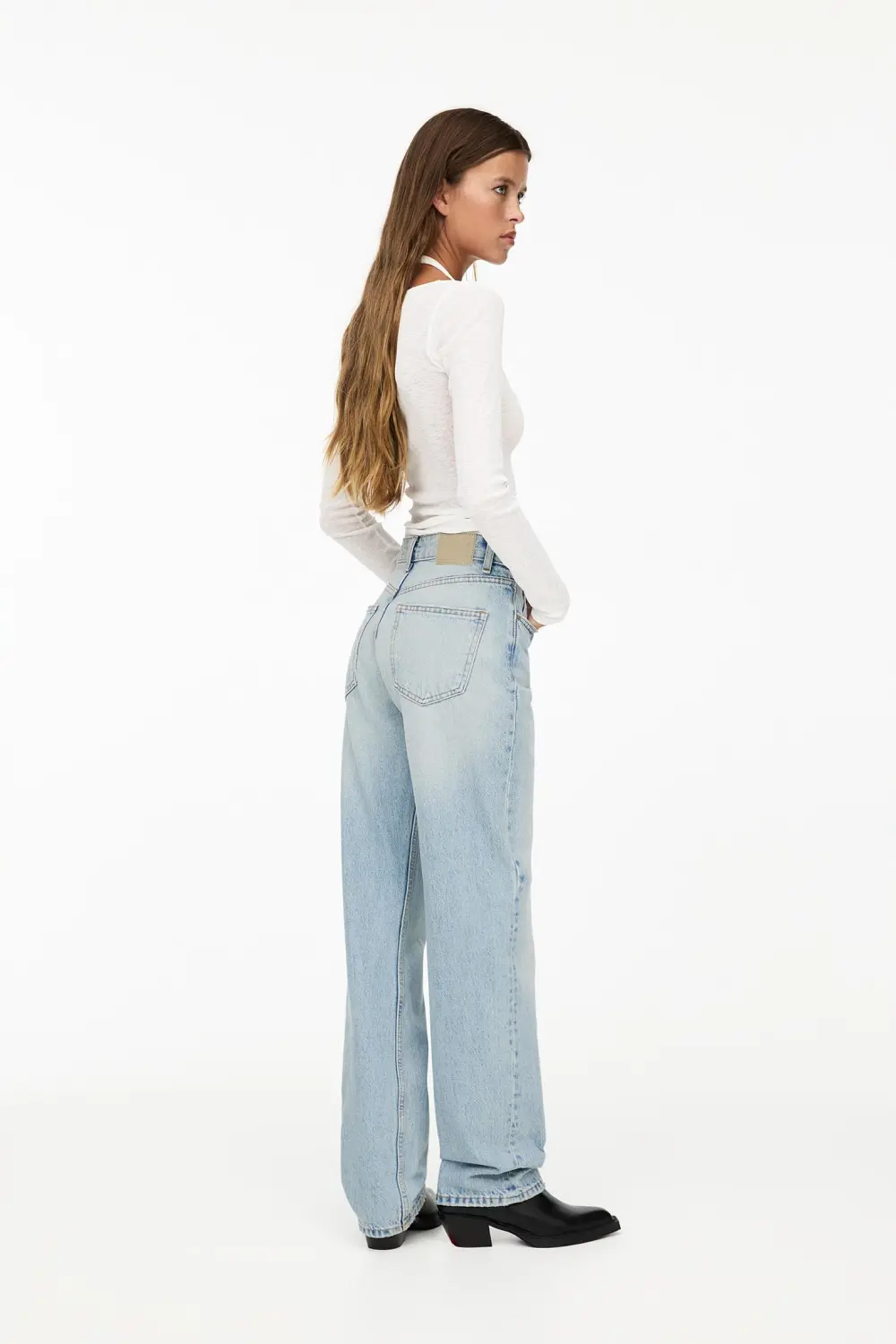 Jeans rectos tiro medio