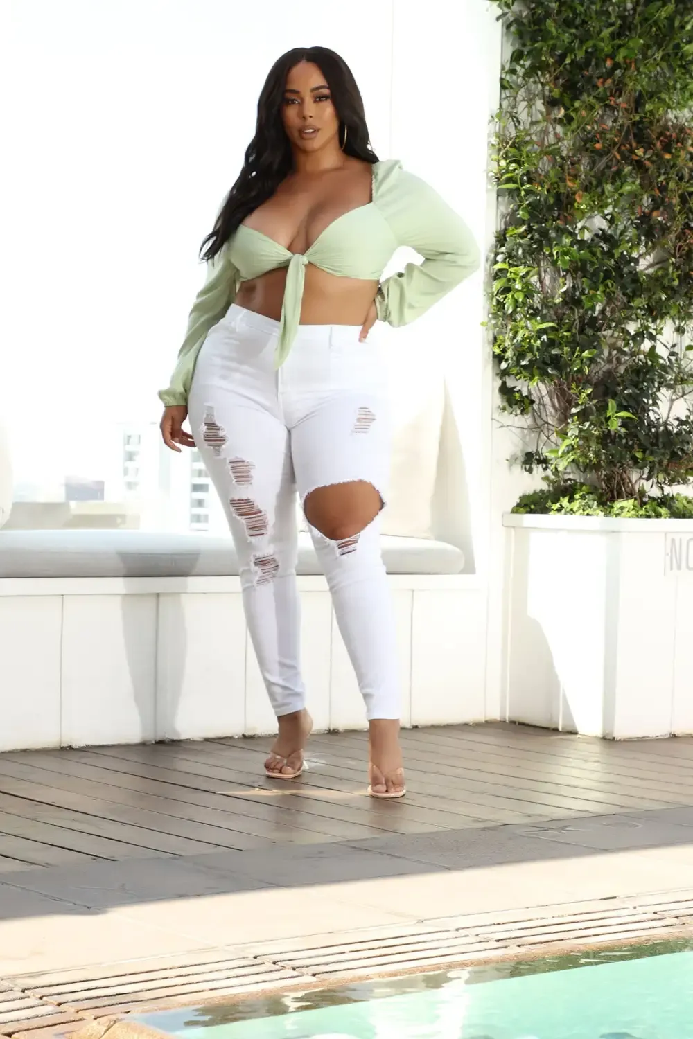 Glistening Jeans - White