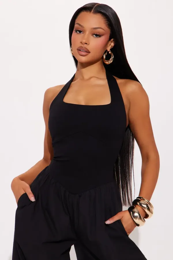 Weekend Schedule Jumpsuit - Black