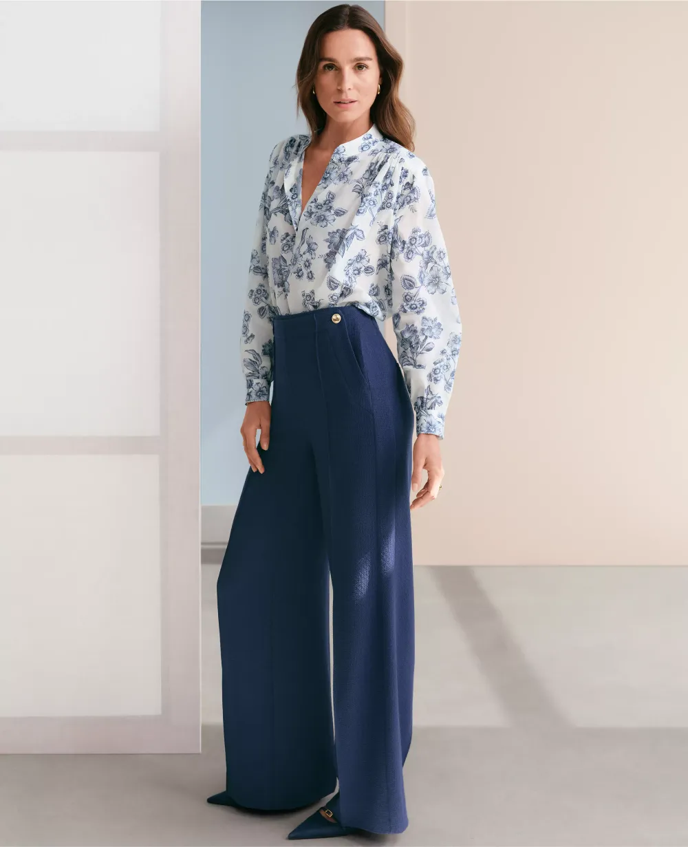 The Wide-Leg Sailor Pant in Texture
