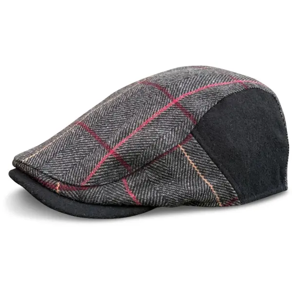 The Whiskey Boston Scally Cap - Smoke & Rye Plaid