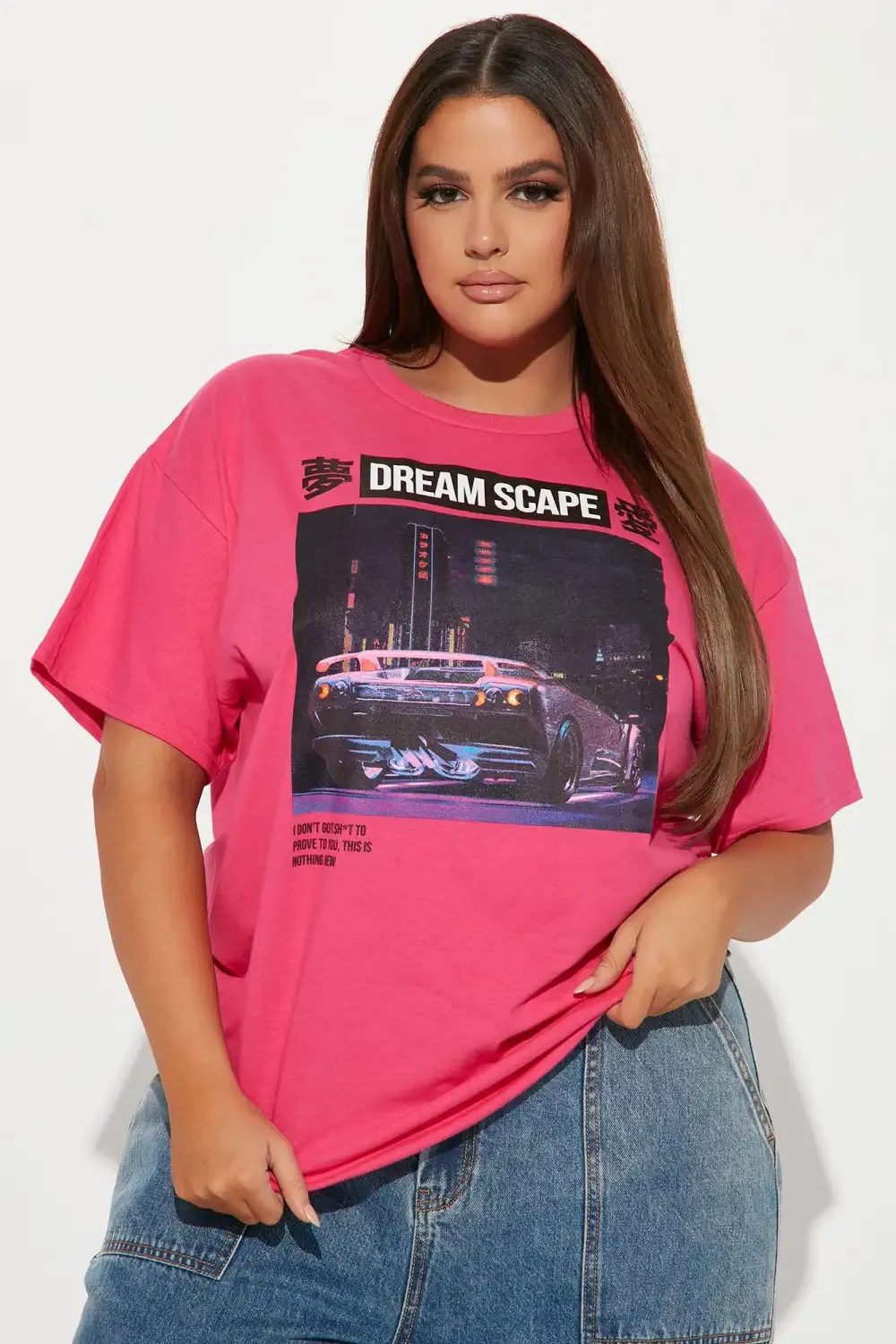 Dream Scape Short Sleeve Tee - Pink