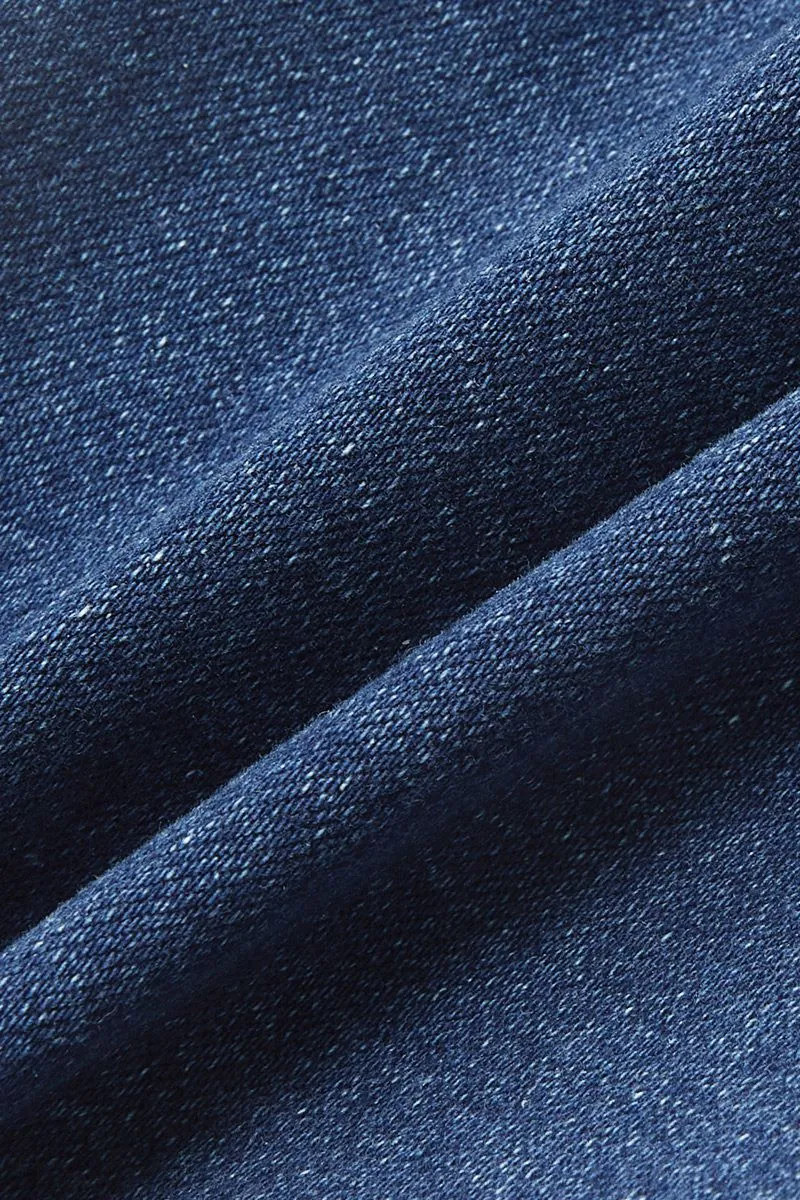 Cut Out Stitch Detail Raw Hem Mid Waist Capri Jeans