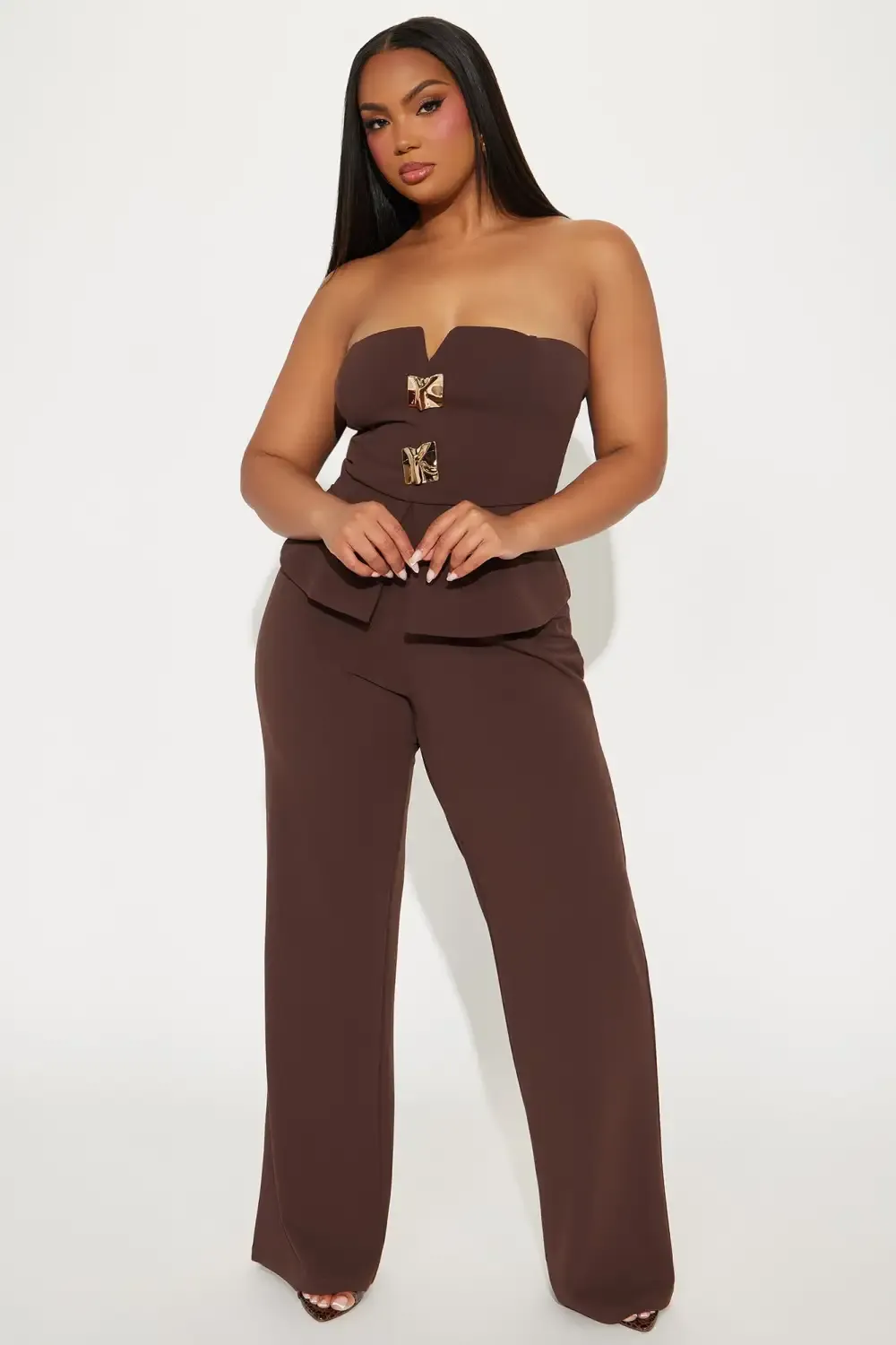The Prestige Pant Set  - Brown