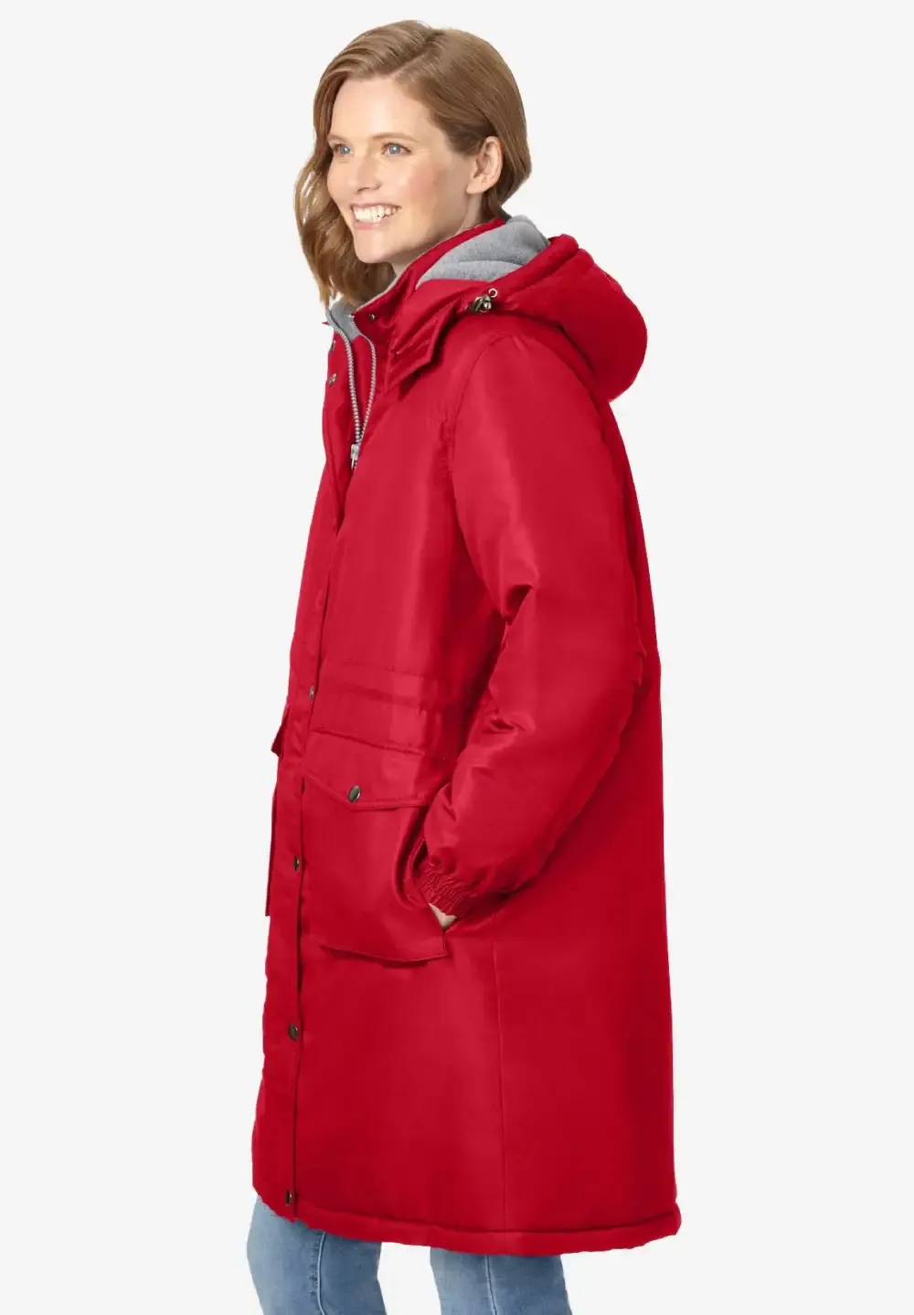 Mid-Length Microfiber Parka