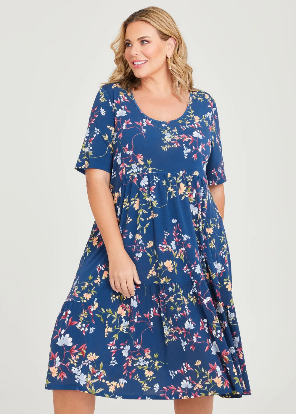 Fleur Print Tier Dress