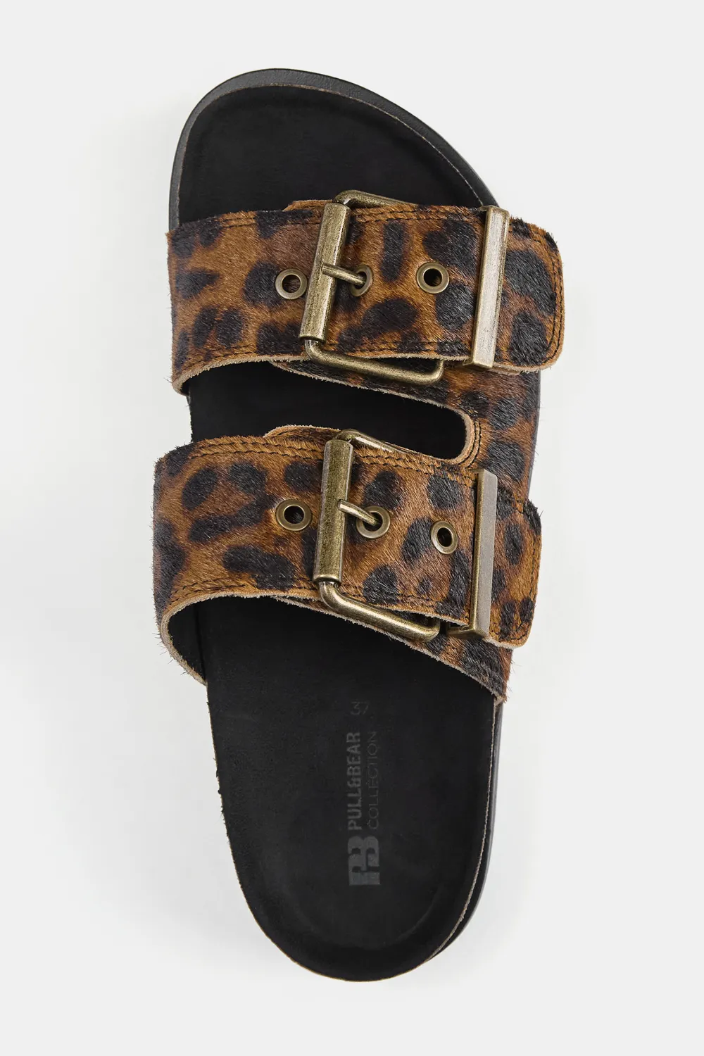 Sandalias planas animal print