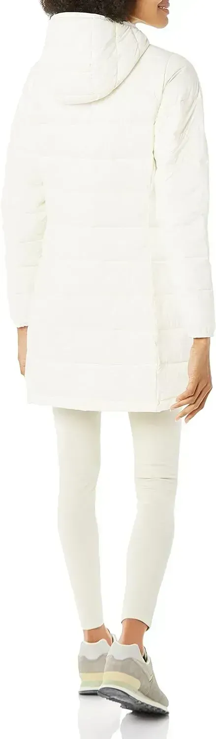 Women's Lightweight Water-Resistant Hooded Puffer Coat (Available in Plus Size)
