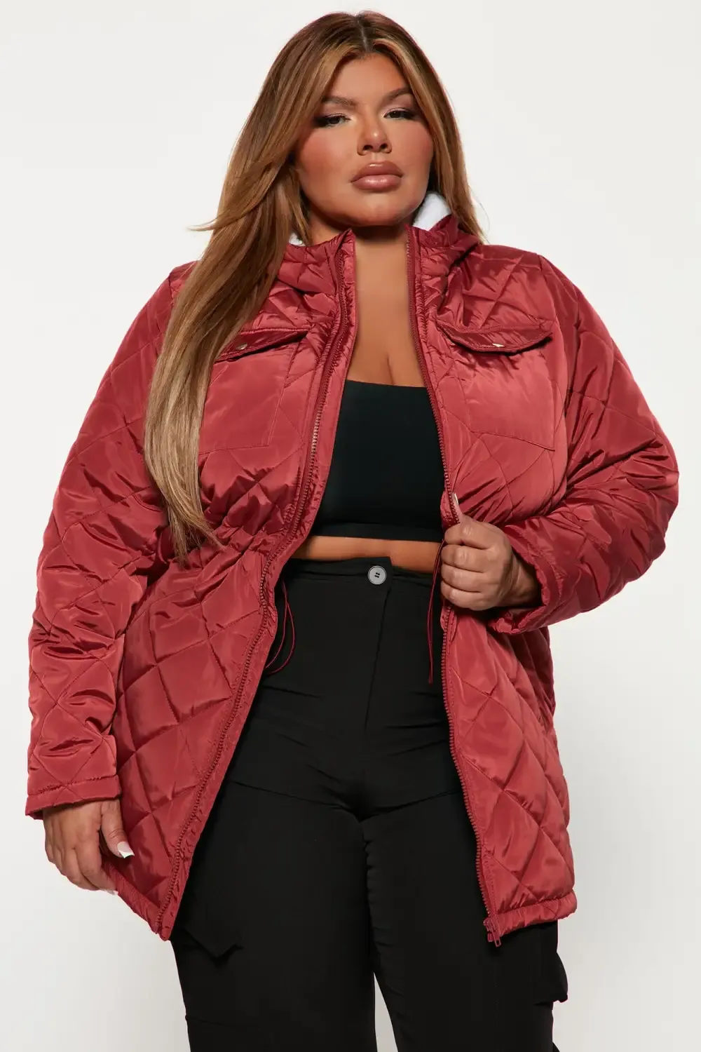 Walks In The Woods Quilted Jacket - Rust