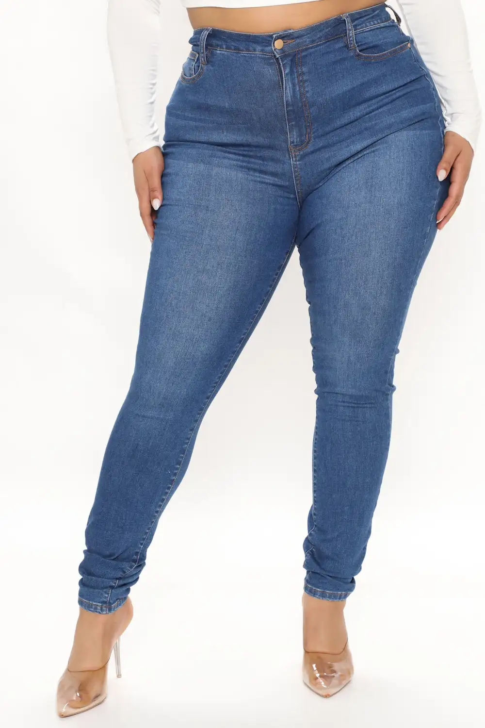 Tall Jessica Skinny Jeans - Medium Blue Wash