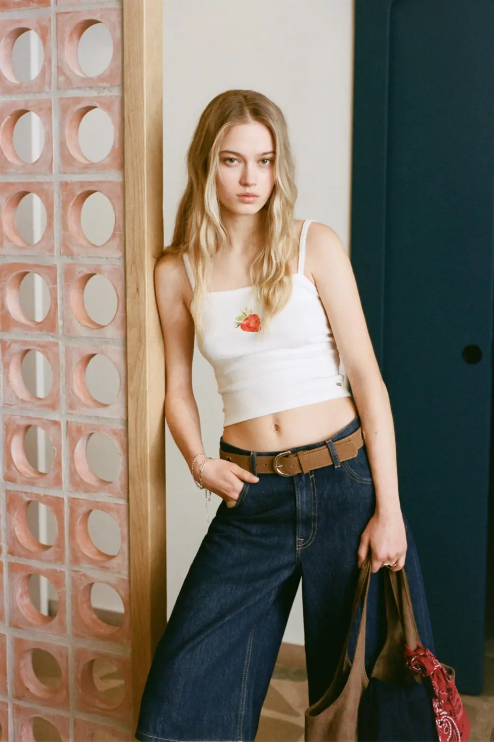 Strawberry strappy top