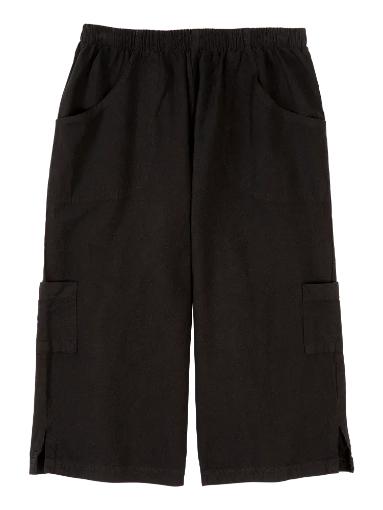 Women's Crinkle Cotton Bermuda Shorts