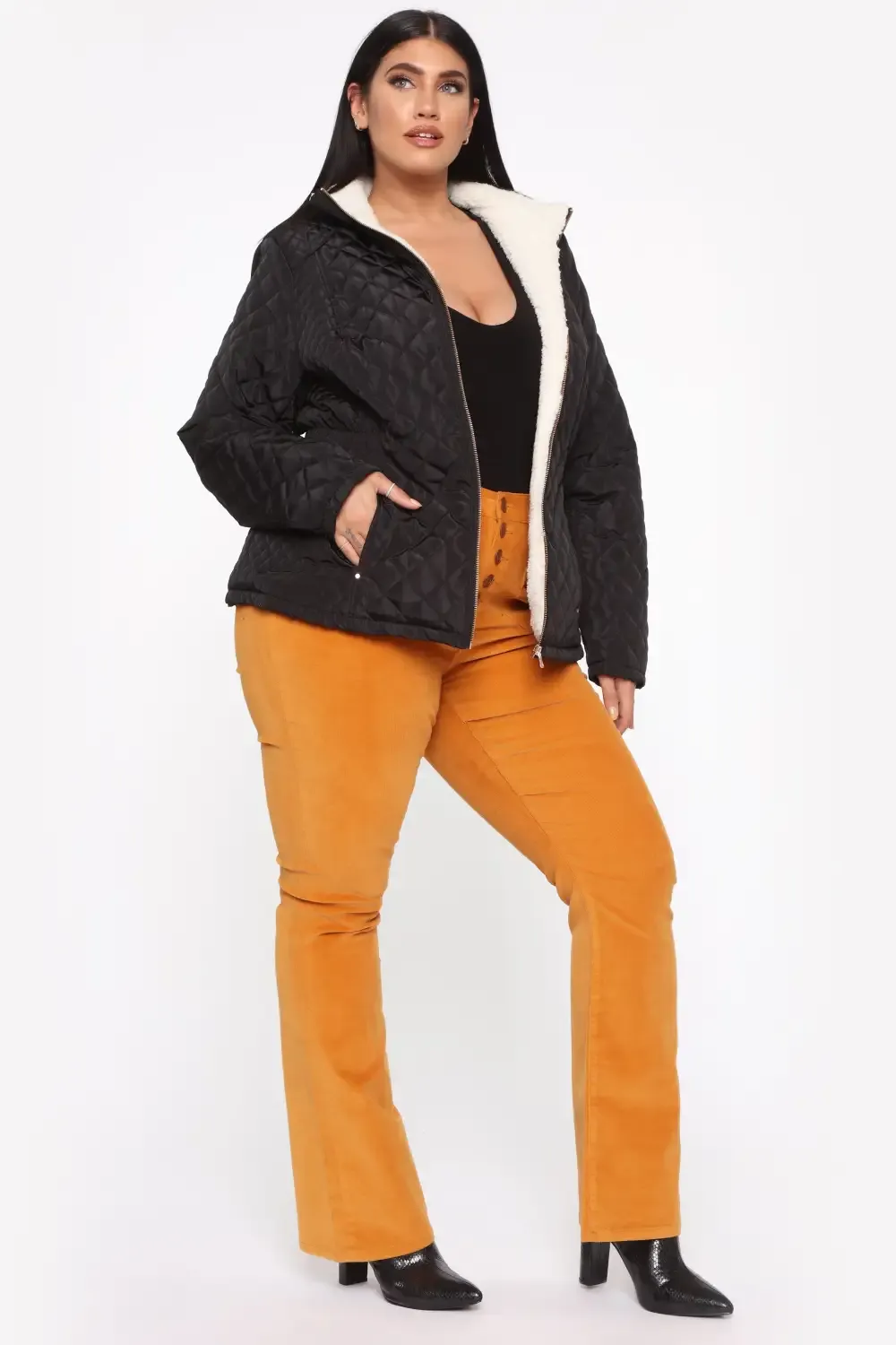 Quit Tripping Quilted Jacket - Black