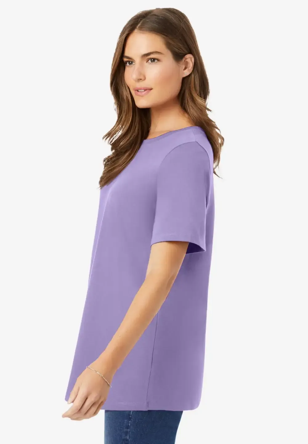 Perfect Short-Sleeve Crewneck Tee