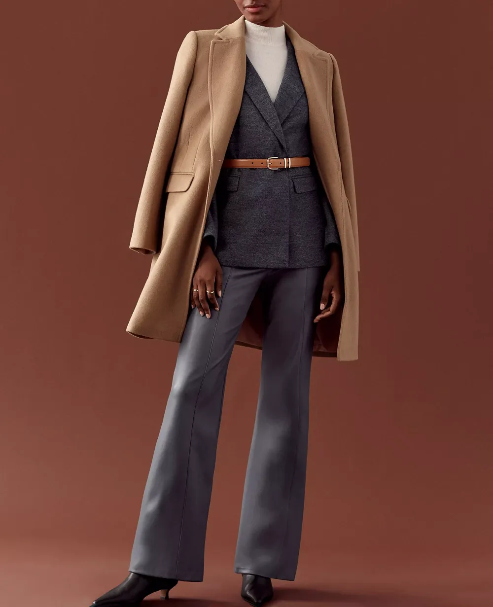 The Petite Faux Leather Trouser