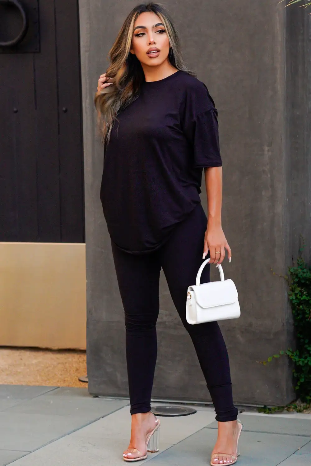 Weekend Vibes Legging Set - Black