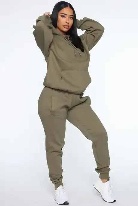 Stole Your Boyfriend's Oversized Hoodie - Olive