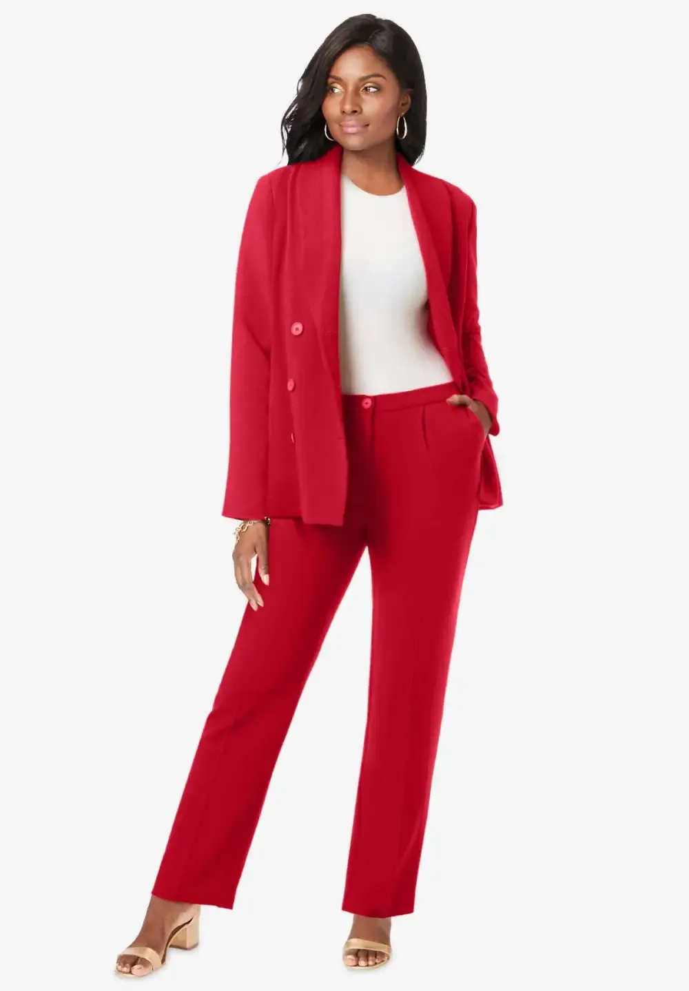 2-Piece Double-Breasted Pantsuit